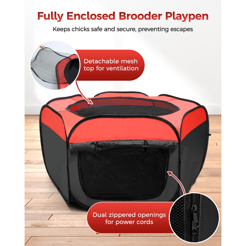 Besly Brooder Box for Chick, Large Brooder for 15 Chicks,