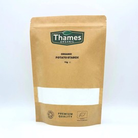 Organic Potato Starch-Certified Organic, Non-GMO, Vegan, No Additives, No Preservatives, Resealable Bag by Thames Organic 500g