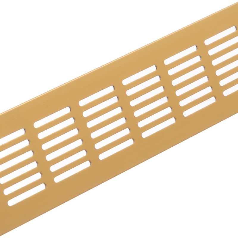 300 x 60 mm Aluminium Gold Ventilation Grille Web Plate