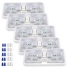 KUAFU 5 Pack RV Ceiling Lights 12V LED Double Dome