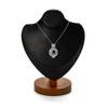 Oirlv Solid Wood Necklace Display Bust Necklace Display Stand