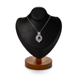 Oirlv Solid Wood Necklace Display Bust Necklace Display Stand