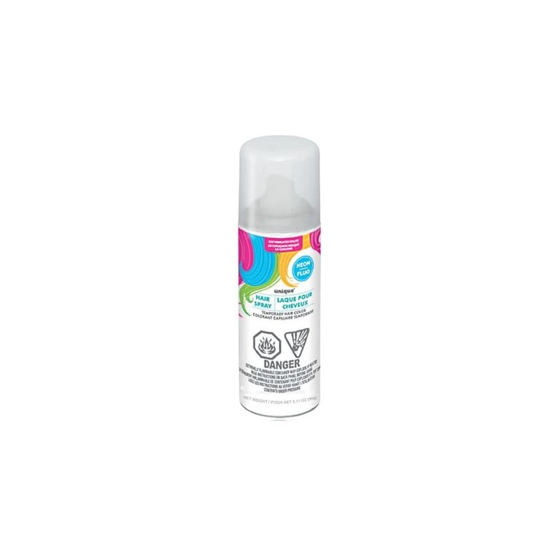 White Neon Hair Spray, Easy to Apply & Wash Out