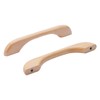 NAKUPENDA Pack of 4 Cabinet Handles, Wooden Handles, Wardrobe Furniture