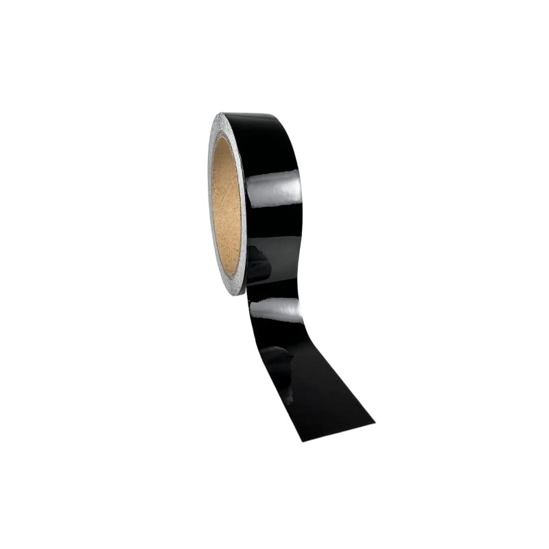 LZLRUN Black Gloss Air-Release Adhesive Vinyl Tape Roll - Come