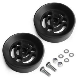 FLOVENTIS 2PCS Air Spring Cradle for 6" Diameter Convoluted Bellow Style Air Suspension Spring Bags and Any Full Size of Half Ton Truck 2WD/4WD, OE Replace# KU09140BK