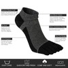 VWELL Toe Socks for Men Women Ankle Cotton Five Fingers