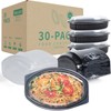 YANGRUI To Go Containers, Shrink Wrap 30 Pack 18oz Leak
