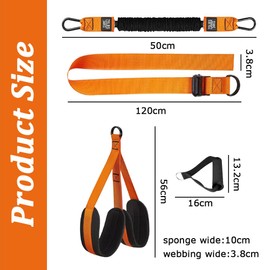 Pull Up Assistance Bands,Adjustable Assisted Pull Up Bands, Pull up Workout Band,Heavy Duty Resistance Bands Set,for Strength Training or Home Gym,for Men or Women (Orange)
