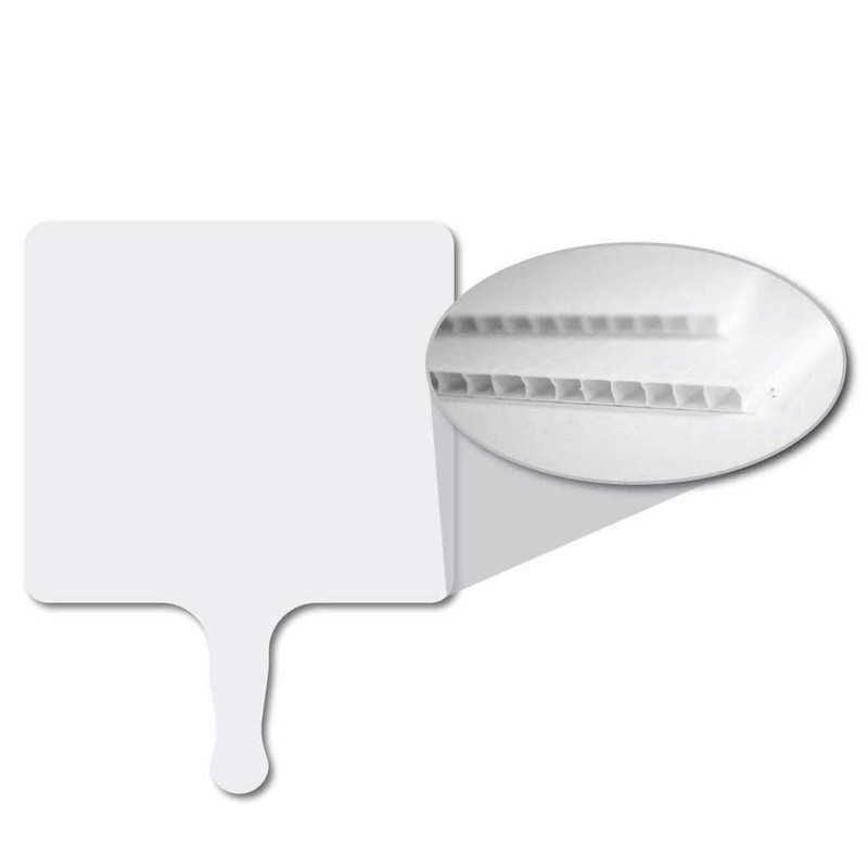 Church Fans Set of 12 Blank Plastic Hand Fans Made