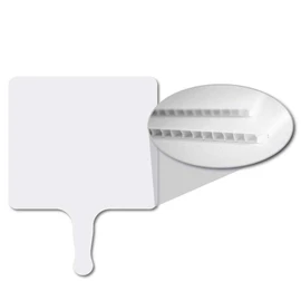 Church Fans Set of 12 Blank Plastic Hand Fans Made of Waterproof Corrugated Plastic