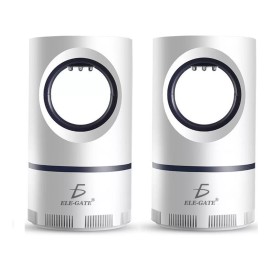 Ele-Gate 2 Piezas Lámparas Repelentes Mata Mosquitos Eléctrica Luz Uv