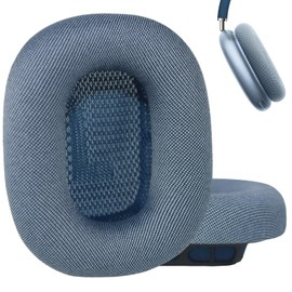 Aiivioll Upgraded AirPods Max Ear Cushions Replacement Earpads for AirPods Max Headphones, Mesh Fabric Ear Pads Cover with Memory Foam and Magnet for AirPods Max (Sky Blue)
