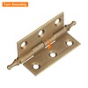 sourcing map 2Pcs 2 x 0.91 Inch Door Hinge Solid