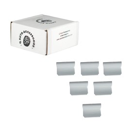 Q-AutoAccessories MC style 1/4 oz, 0.25 oz, Wheel Balancing Clip on, Hammer on Wheel Weights, coated (lead free) (50 pcs/box) (Q-AA-CO25MC-50