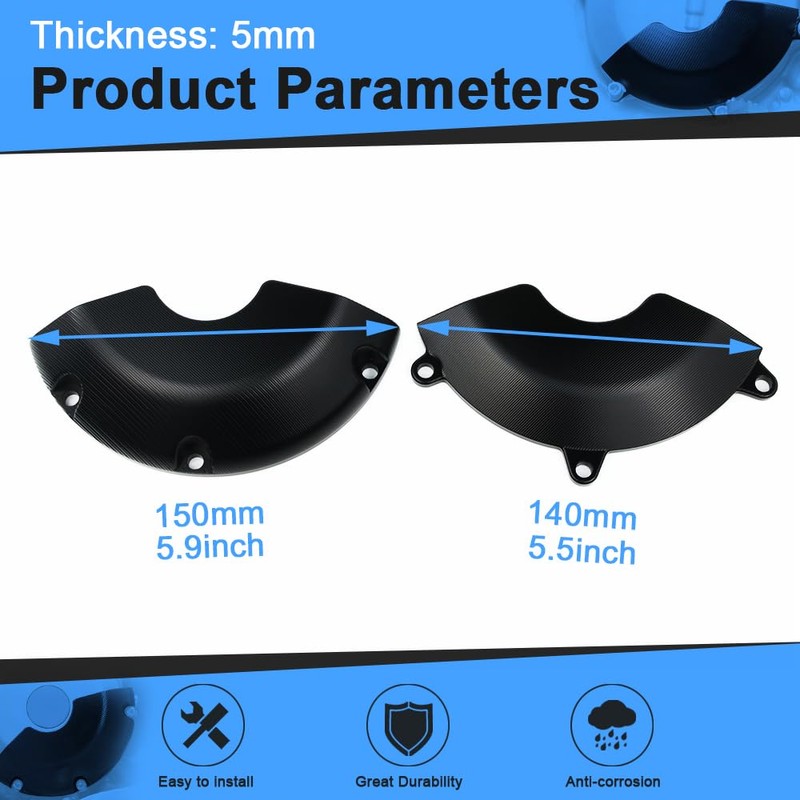 Mantt Clutch Engine Cover Guard Fit for KLX300 KLX300R KLX300SM