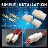 Hilitchi 6.3MM Electrical Automotive Wire Connectors Male Female Socket Plug