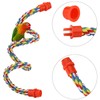 Bird Rope Perches for Parrots, Cockatiels, Parakeets, Budgie Cages Comfy