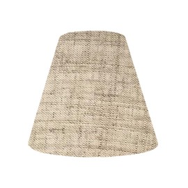 Lamp-shade K-20100 Catch-Type Replacement Lampshade Cotton Linen Beige Diameter 7.9 inches (20 cm)