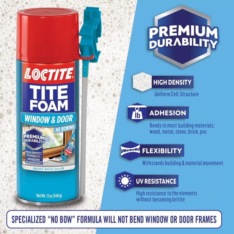 Loctite Tite Foam Window & Door White Insulating Foam Sealant,