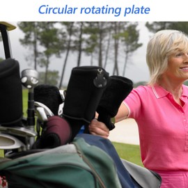 SUPVOX 6pcs Golf Head Covers with Swivel Number Tag Golf Club Head Protector ID Label Golf Club Head Cover Tag for Fairway Club Driver