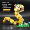 MENTOJOY Building Blocks Snake Toy, 681 Pieces Forest Exploration Theme