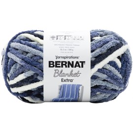 Bernat Yarn Blanket Extra BLU, Faded Blues