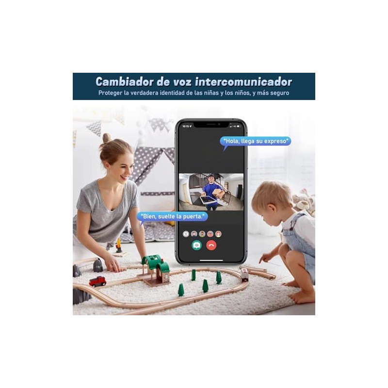 Yakiter Video Timbre Inteligente, Mbre Inalambrico Exterior con Camara,Timbre Inteligente