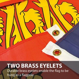 NWFlags UK Royal Standard Flag 3ft x 2ft 75d Premium Polyester Suitable For Flagpoles | Strong Polyester 3x2 foot material flag with Eyelets