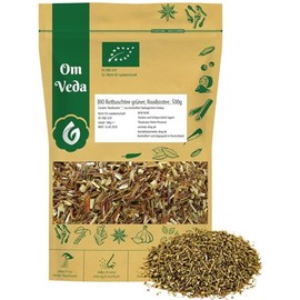 BIO Rooibos Tee Grün 500g | Rotbuschtee Grün in Premium Qualität | mild-süßliches Aroma | ideal für heiße und kalte Getränke | OmVeda (500g)