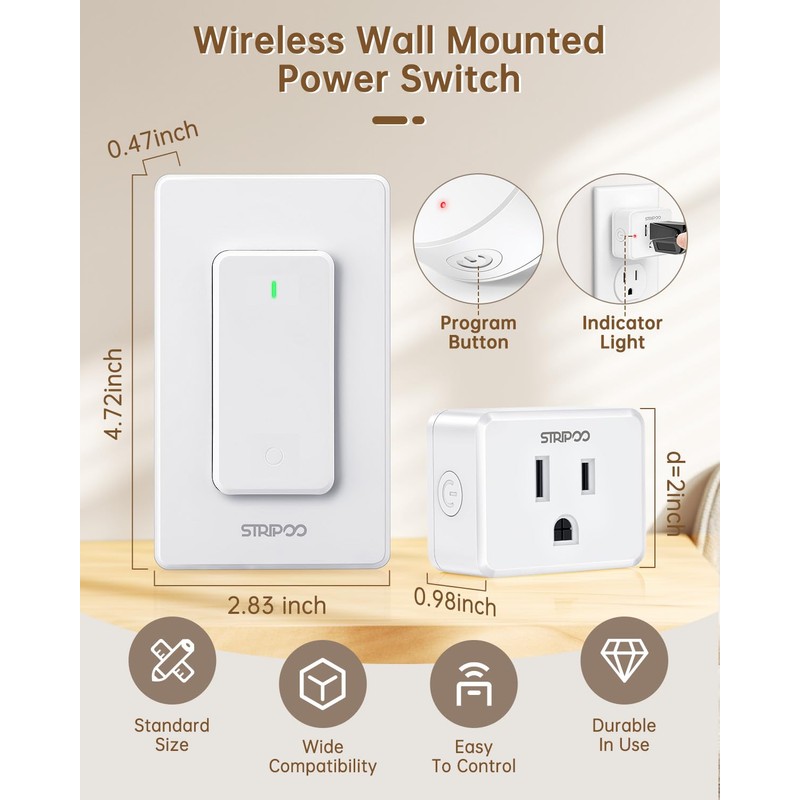 Garbage Disposal Air Switch Kit, Wireless Upgrade, Sink Top Remote