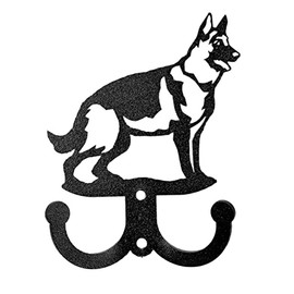 SWEN Products German Shepherd Metal 2 Hook Key Chain Holder Hanger