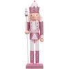 BESPORTBLE Pink Nutcracker Christmas Decorations, Pink Nutcracker Soldier Wooden Nutcracker
