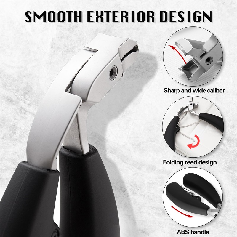 304 Stainless Steel Nail Clippers, Nail Clippers for Thick Nails,
