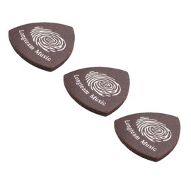 Exquisite 3 Pcs Leather Guitar & Ukulele Plectrums - Multipurpose Picks for Musical Instruments