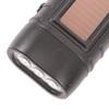 Hand Crank Solar Powered Rechargeable Flashlight Mini Solar Flashlight for