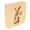 Wooden Carving Night Light Rabbit Shape Soft Light Eye Protection