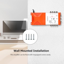 Weytoll Multiswitch Professional Multiswitch 8 Subscribers, 87-2350 MHz with IRS Loop TV, 15 dB TV, Satellite System, TV Receiver, Satellite Distributor, Switch, Radio Distribution Amplifier (MATV)