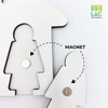 LAC Key Holder for Wall Mounted with 2 Magnetic His