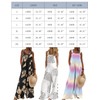 QUNERY Women's Summer Sleeveless Jumpsuit Casual Floral Pattern Overall Oversize