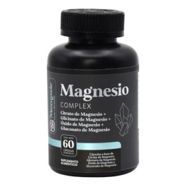 Magnesio Complex Momosie Suplemento con Citrato, Glicinato, Gluconato y Óxido de Magnesio Vegano en Cápsulas                                          