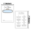 Car Oil Diffuser Package Bag Insert Care Instruction Cards |