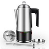 HOMOKUS Electric Coffee Percolator 12 CUPS Percolator Coffee Pot,800W Percolator