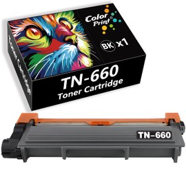 1-Pack ColorPrint Compatible TN-660 Toner Cartridge Replacement for Brother TN660 TN 660 TN630 TN-630 Used for Brother HL-L2300D HL-L2365DW HL-L2340DW HL-L2320D HL-L2360DW DCP L2500D L2540DN Printer