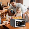 4 Slice Toaster Touch Screen, Stainless Steel Toasters Digital Timer,