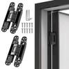 Pacify 2 Set 7Inches Hidden Door Hinges, Heavy Duty Concealed