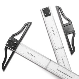 2 Pack - Pacific Arc 36 Inch T Square, Traditional Acrylic Graduated in Inch and Metric, Detachable Head