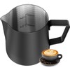 HULISEN 6.8oz/200ml Milk Pitcher, Stainless Steel Espresso Latte Steaming Frothing