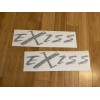 EXISS trailers Trailer Decals 12” (Set of 2) BLACK USA