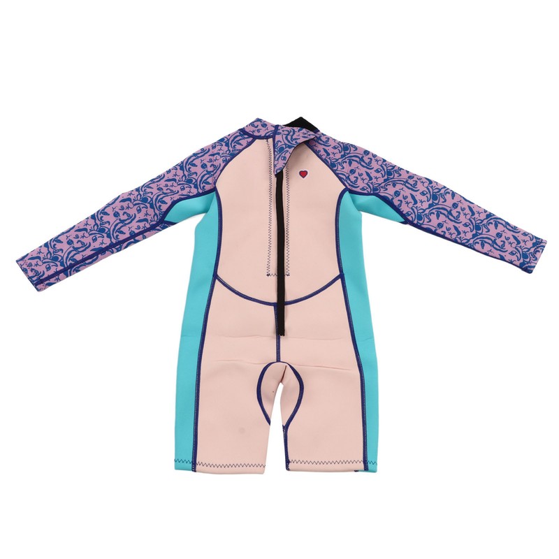 Long Sleeve Shorts Kids Wetsuit 2.5MM Neoprene Toddler Winter Surfing